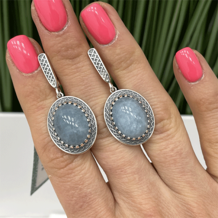 Серебряные серьги Мелодия 